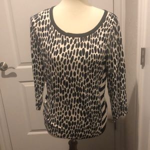 Loft stripped sweater size medium